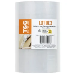 Clearance T&G FOR LESS 3 adhesifs dAemballage 50mx48mm