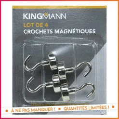 4 crochets magnetiques
