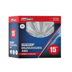 New IMDICAR 4 enjoliveurs fox argent avec in