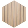 Hot 3 panneaux hexagone bois clair