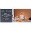 Discount LET'S DRINK 4 verres 340ml + seau a glacon