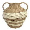 Outlet NATURAL HOME Amphore deco double anse tressee