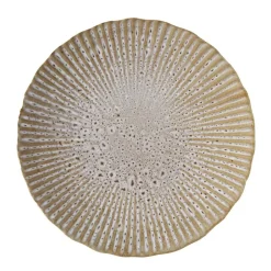 New KITCHEN COLLECTION Assiette a dessert striee marron