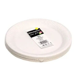 Online SIMPLY Assiette d23cm x50 carton blanc