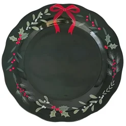 Outlet SECRET FOREST Assiette de service feuilages