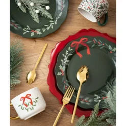 Outlet SECRET FOREST Assiette de service feuilages