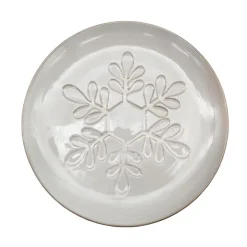 Best SECRET FOREST Assiette dessert blanche flocon