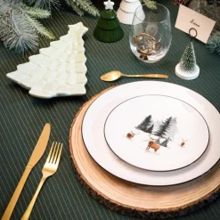 Discount SECRET FOREST Assiette dessert noel cerf
