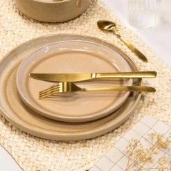 Sale KITCHEN COLLECTION Assiette plate beige avec nuance