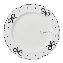 Sale KITCHEN COLLECTION Assiette plate blanche noeud