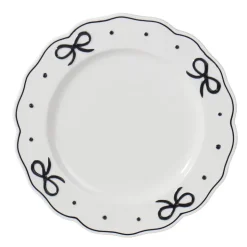 Sale KITCHEN COLLECTION Assiette plate blanche noeud
