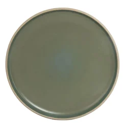 Sale KITCHEN COLLECTION Assiette plate 26cm vert et fond