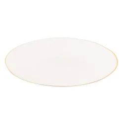 Online CELEBRATE Assiette rayures bord dore 28cm