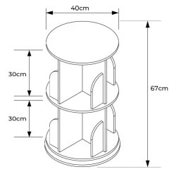 Outlet SIMPLY KIDS Bibliotheque tournante kids home