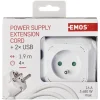 New EMOS Bloc multiprise 4 prises +2xusb