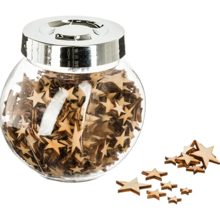 Sale Bocal deco etoile bois