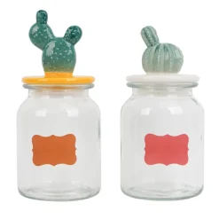 Hot SIMPLY SUMMER Bocal en verrre avec couvercle c