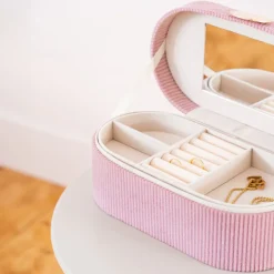 PURE HARMONY Boite a bijoux velours cotele