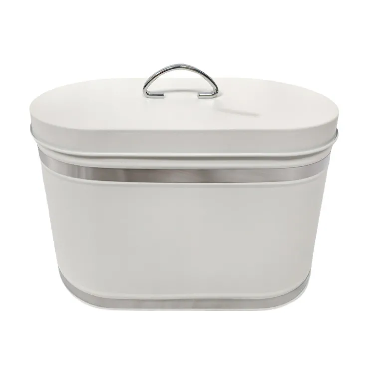 New THE ORGANIZED KITCHEN Boite a pain inox vintage