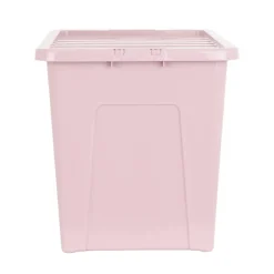 Boite 80l avec couvercle rose