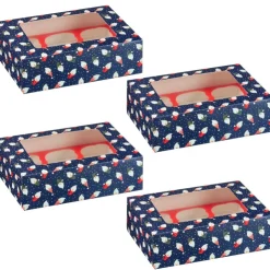 New L'ATELIER DU PAIN D'EPICES Boites a gateau carton noel x4