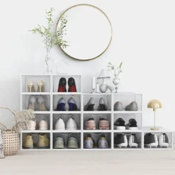 Discount HOME ESSENTIALS Boites rangement chaussures x4