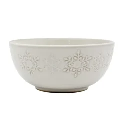 Clearance SECRET FOREST Bol blanc motif flocon d15.4cm
