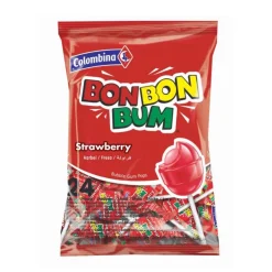 Bonbonbum sucettes fraise 408g