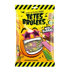 Clearance TETES BRULEES Bonbons mix barres 400g