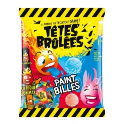 Clearance TETES BRULEES Bonbons paint billes 70g