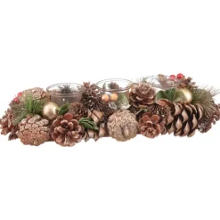 Discount Bougeoir bois 3 bougies