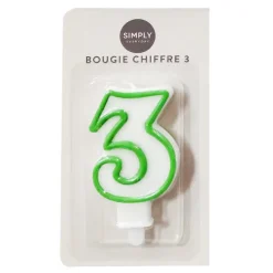 Discount SIMPLY Bougie chiffre 3