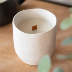 Sale JAPANDI Bougie meche bois