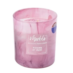 New Bougie parfumee pot effet marbre