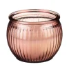 Hot Bougie pot verre strie