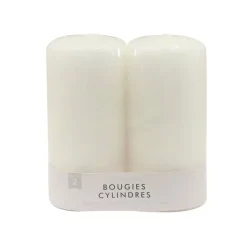 New SIMPLY Bougies cylindre x2