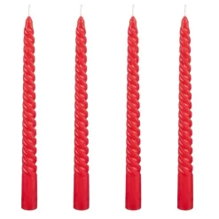 WOOD & BERRIES Bougies flambeaux x4