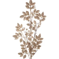 Hot Branche doree bille blanche 75cm