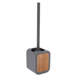 Sale TENDANCE Brosse wc carre acacia/gris