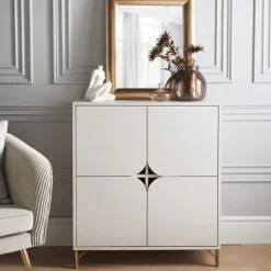 Discount MAYFAIR Buffet 4 portes creme