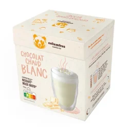 Sale COLUMBUS Cafe caps x12 chocolat blanc