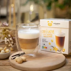 Hot COLUMBUS Cafe caps x12 latte vanille