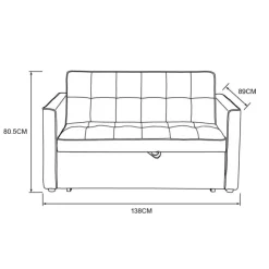 Clearance HOME COLLECTION Canape convertible + 2 coussins