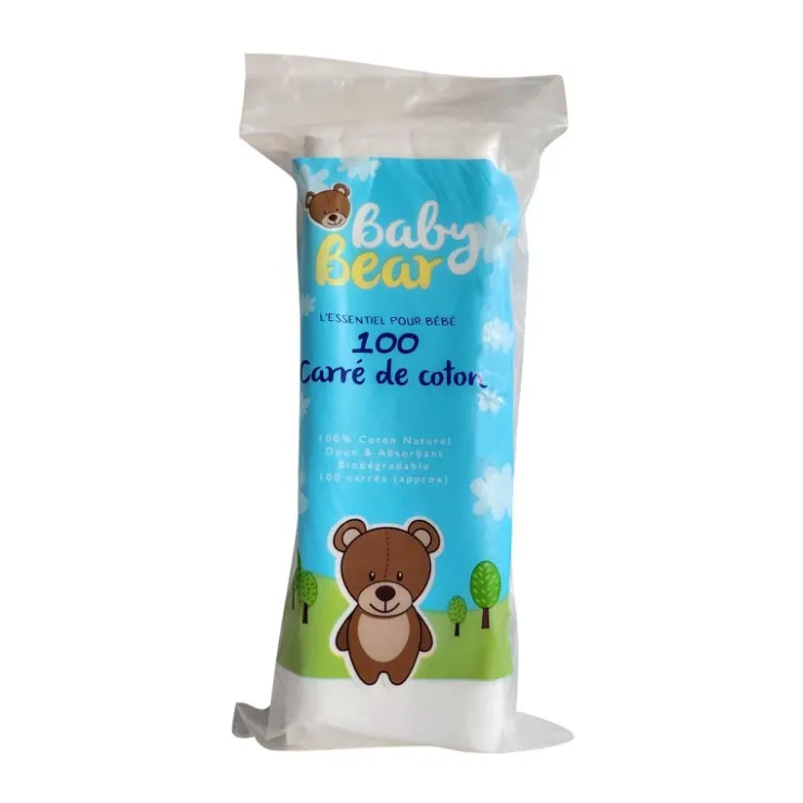 Clearance BABY BEAR Carres coton x100