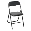 New HOME ESSENTIALS Chaise pliante noir