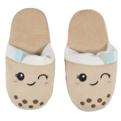 Online Chaussons beige/bleu kawaii