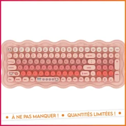 Clearance Clavier vague rose clair
