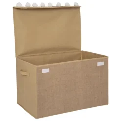 Best Coffre jute pompons