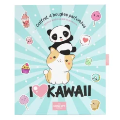 Hot Coffret 4 bougies kawaii