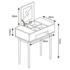 Best HOME COLLECTION Coiffeuse/ miroir & rangements